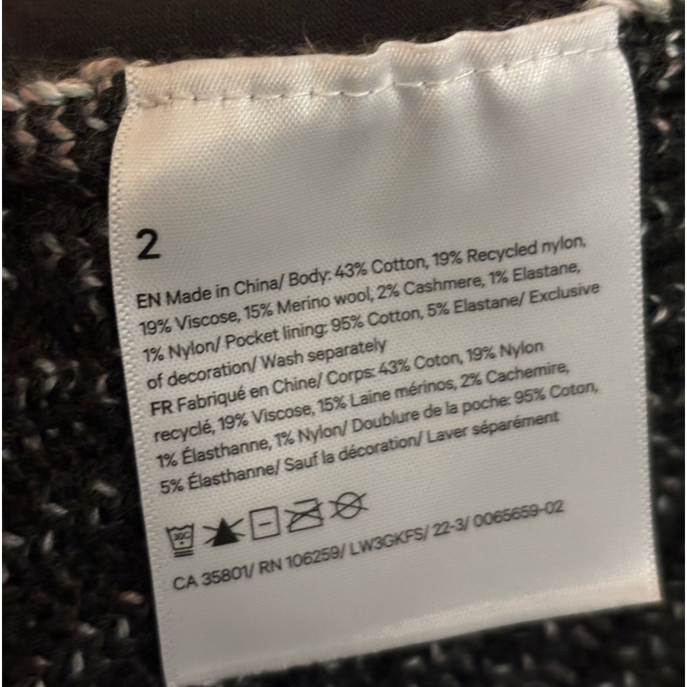 LULULEMON Merino Cotton Cashmere Blend Sweater Wrap Open Cardigan - Picture 9 of 13